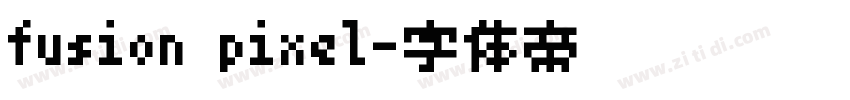 fusion pixel字体转换